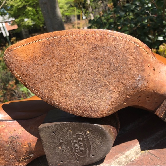 Nocona Cowboy Boots Brown 10B - Picture 3 of 14